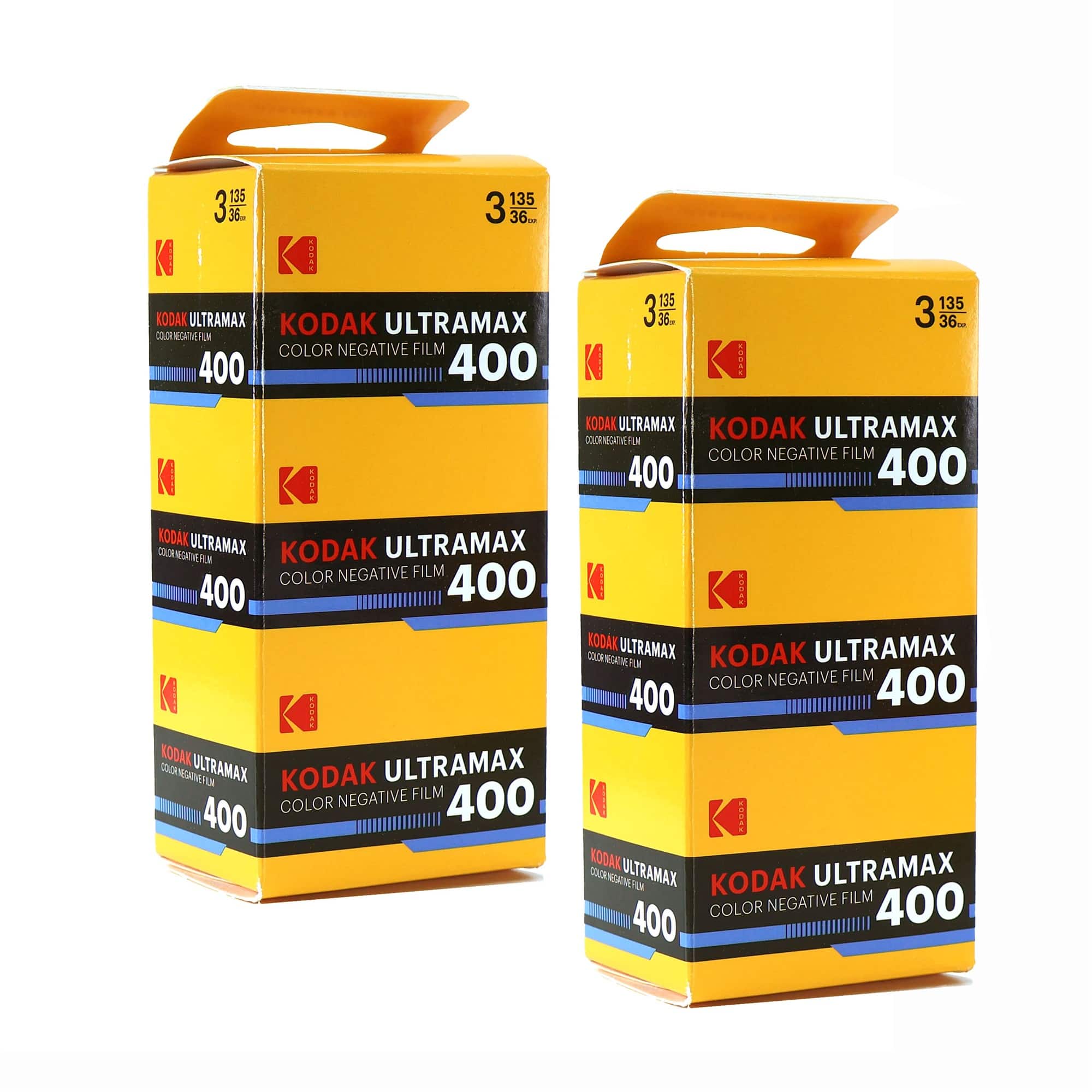 2x Kodak Eastman UltraMax 400 Color Negative Film (35mm Film, 36 Exp, 3-Pack)