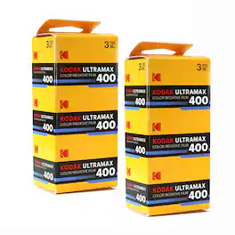 2x Kodak Eastman UltraMax 400 Color Negative Film (35mm Film, 36 Exp, 3-Pack)