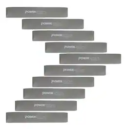 Power Systems - 12" Versa Loop Resistance Bands (10-Pack) - Ultra Heavy (22-85 lb) Durable Workout Band - Gray