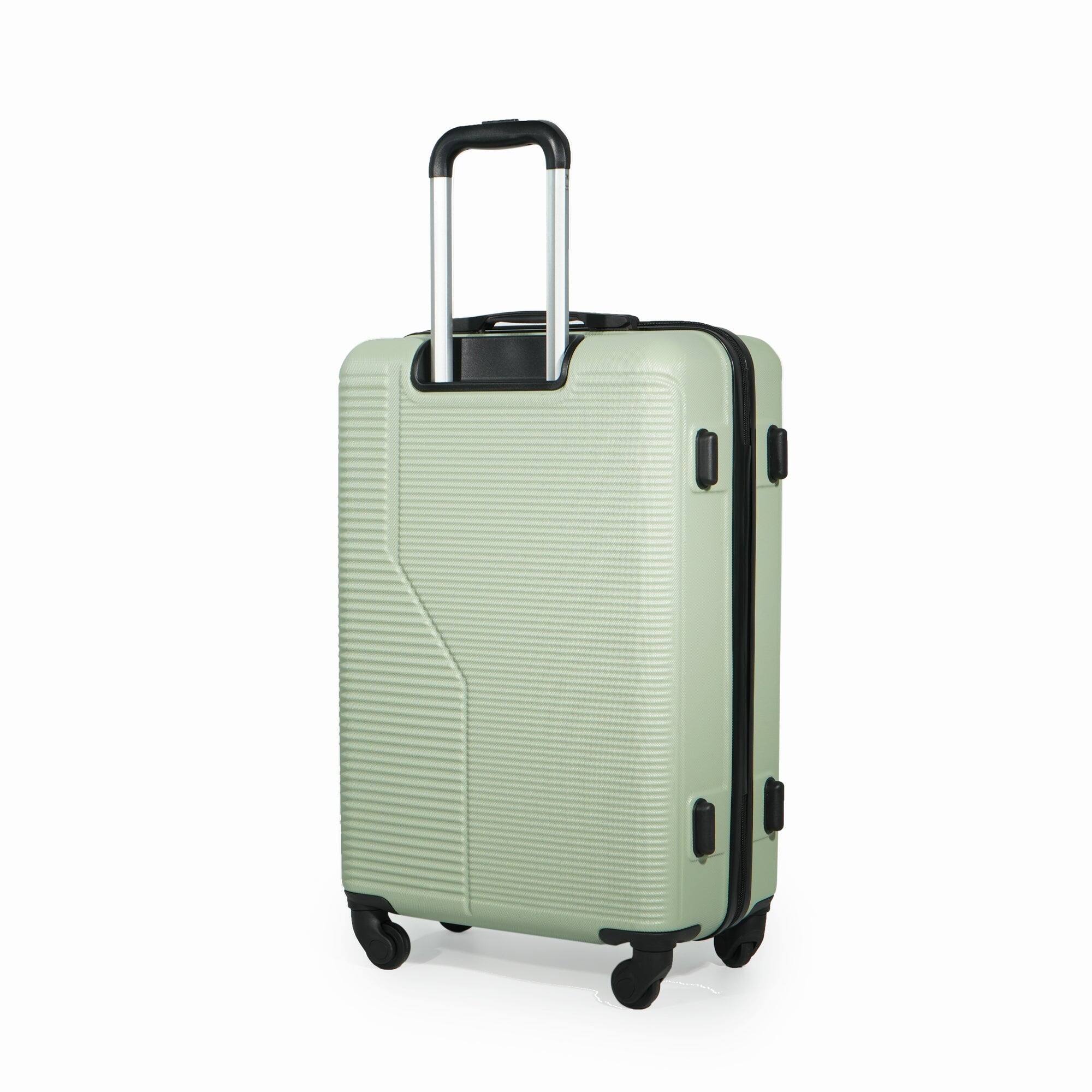 Alt View 6. BreeBe - 3-Piece Luggage Set ABS Lightweight & Durable Suitcase with Spinner Wheels, TSA Lock, (20/24/28), Green - Green.