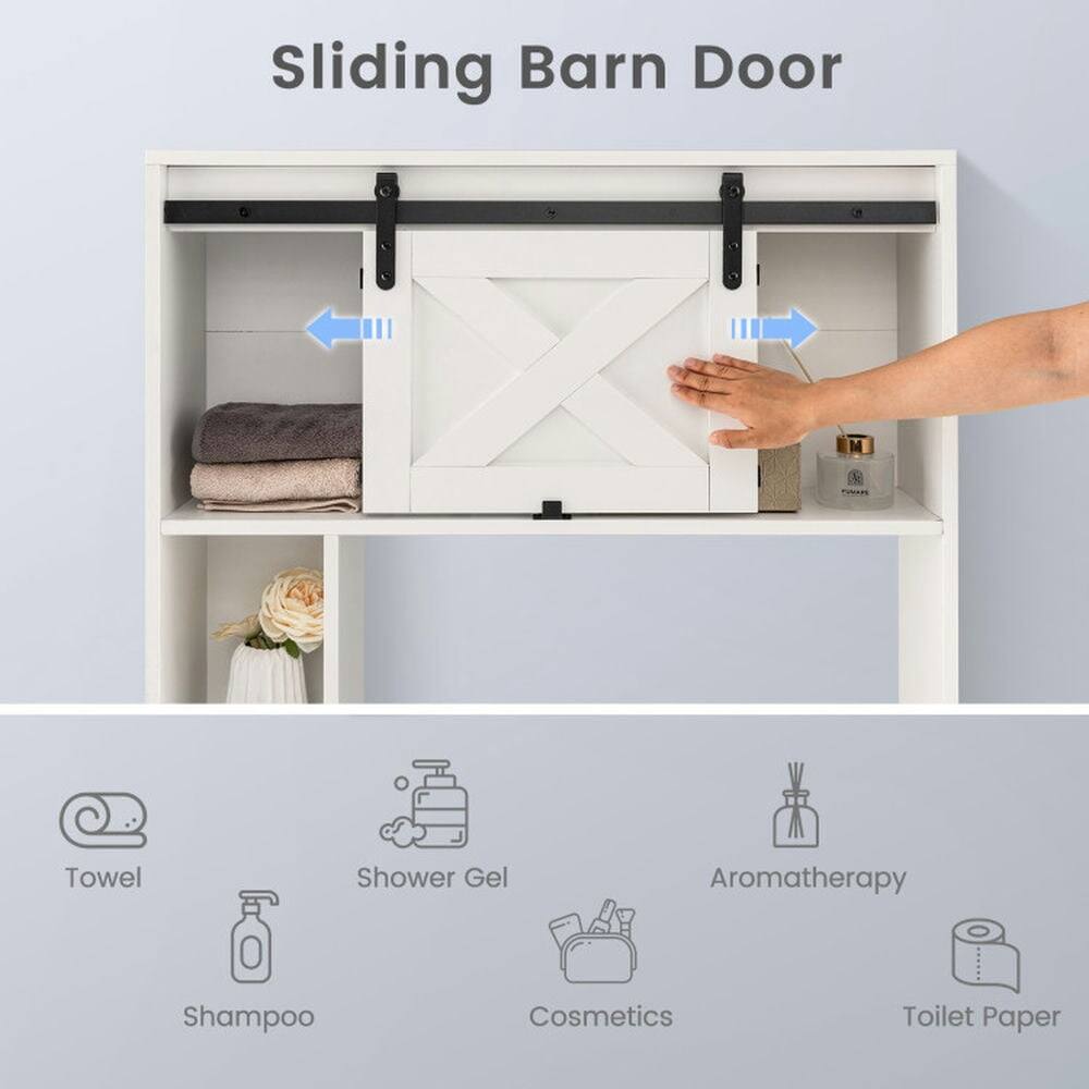 Sliding Barn Door

- Towel
- Shower Gel
- Aromatherapy
- Shampoo
- Cosmetics
- Toilet Paper