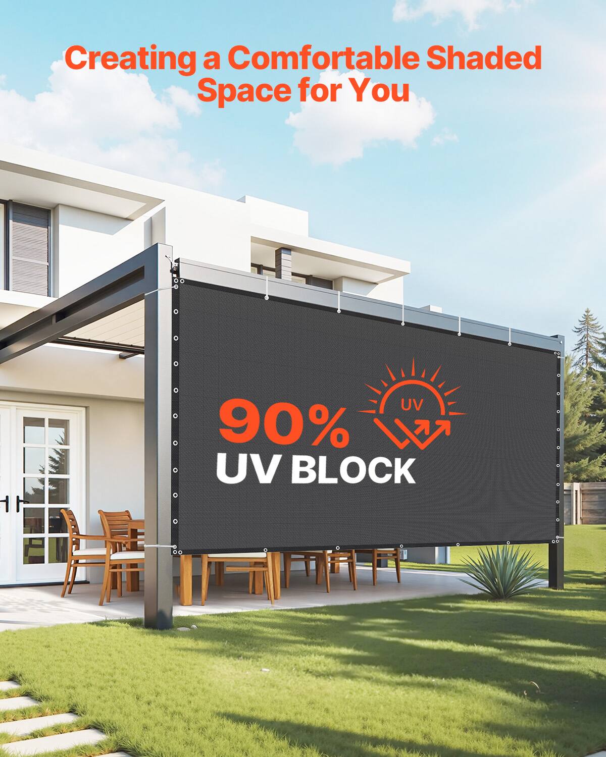 Creating a Comfortable Shaded Space for You

90% UV BLOCK