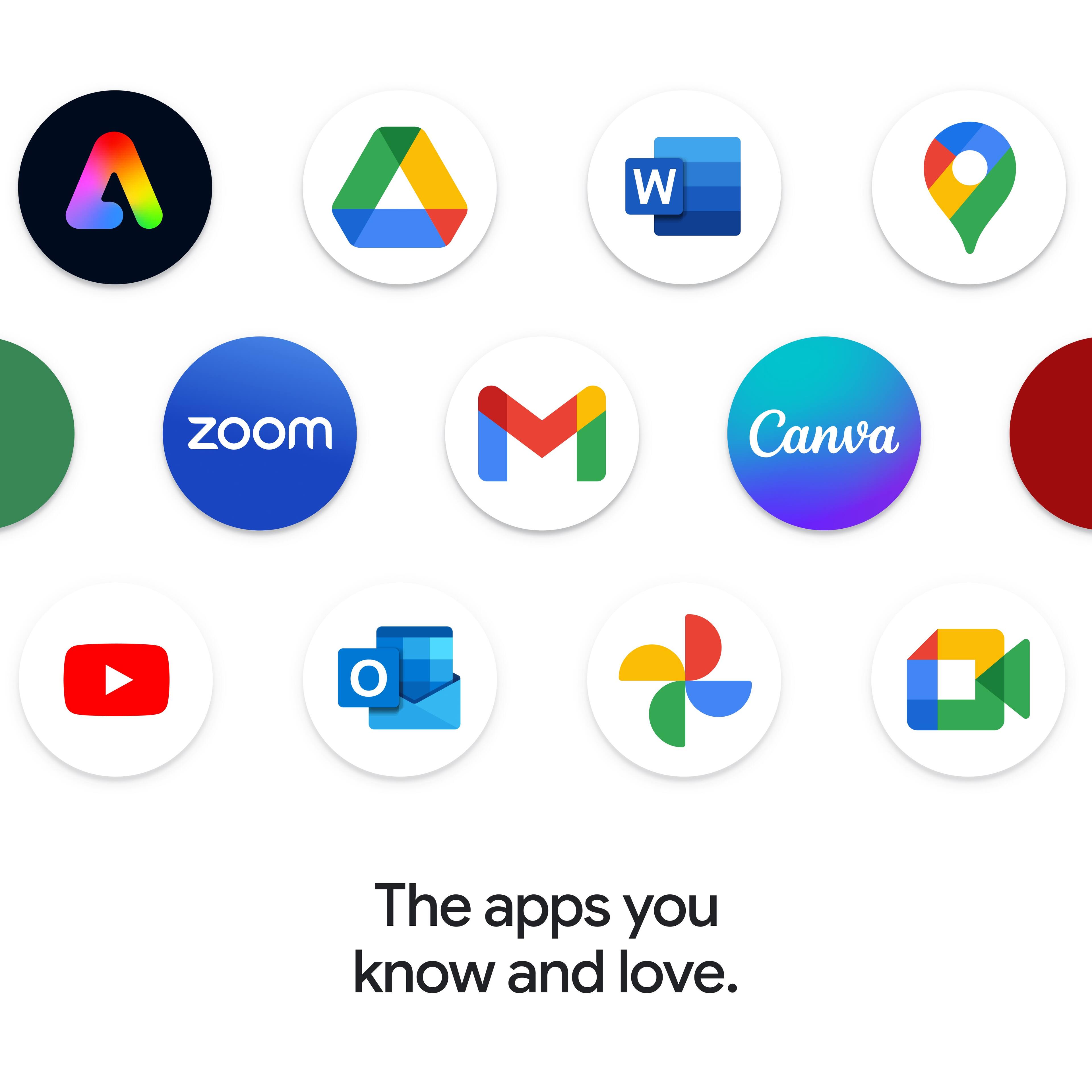 A W Zoom M Canva O The apps you know and love.