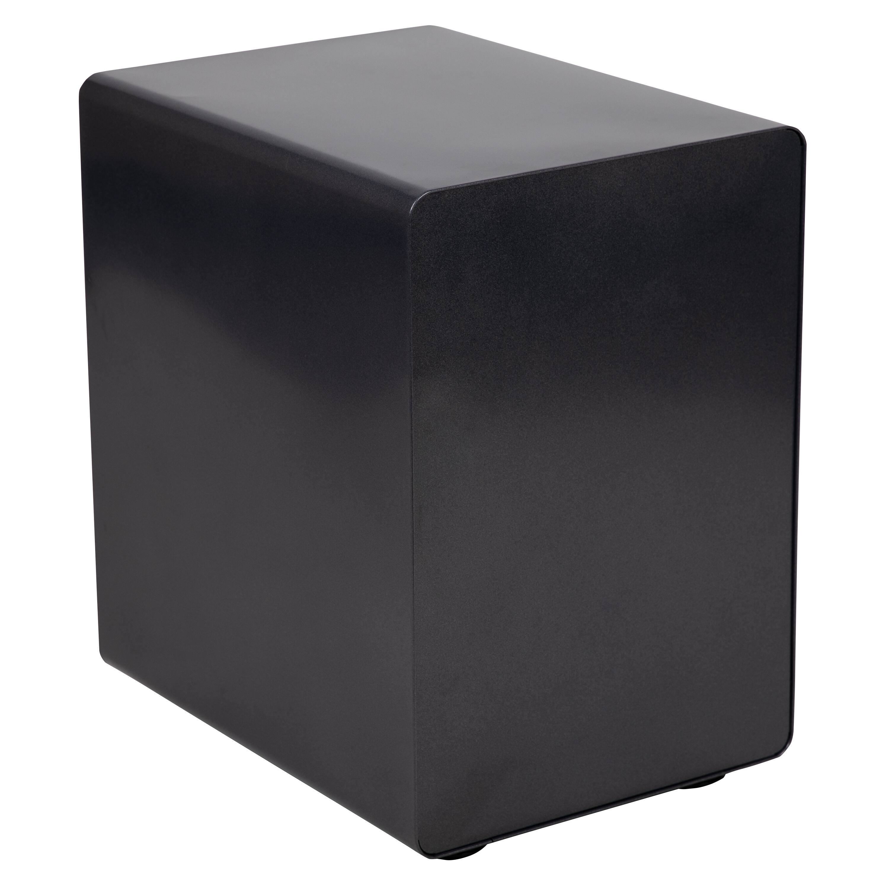 Alt View 5. Emma + Oliver - Ergonomic 3-Drawer Mobile Locking Filing Cabinet Storage Organizer - Black.