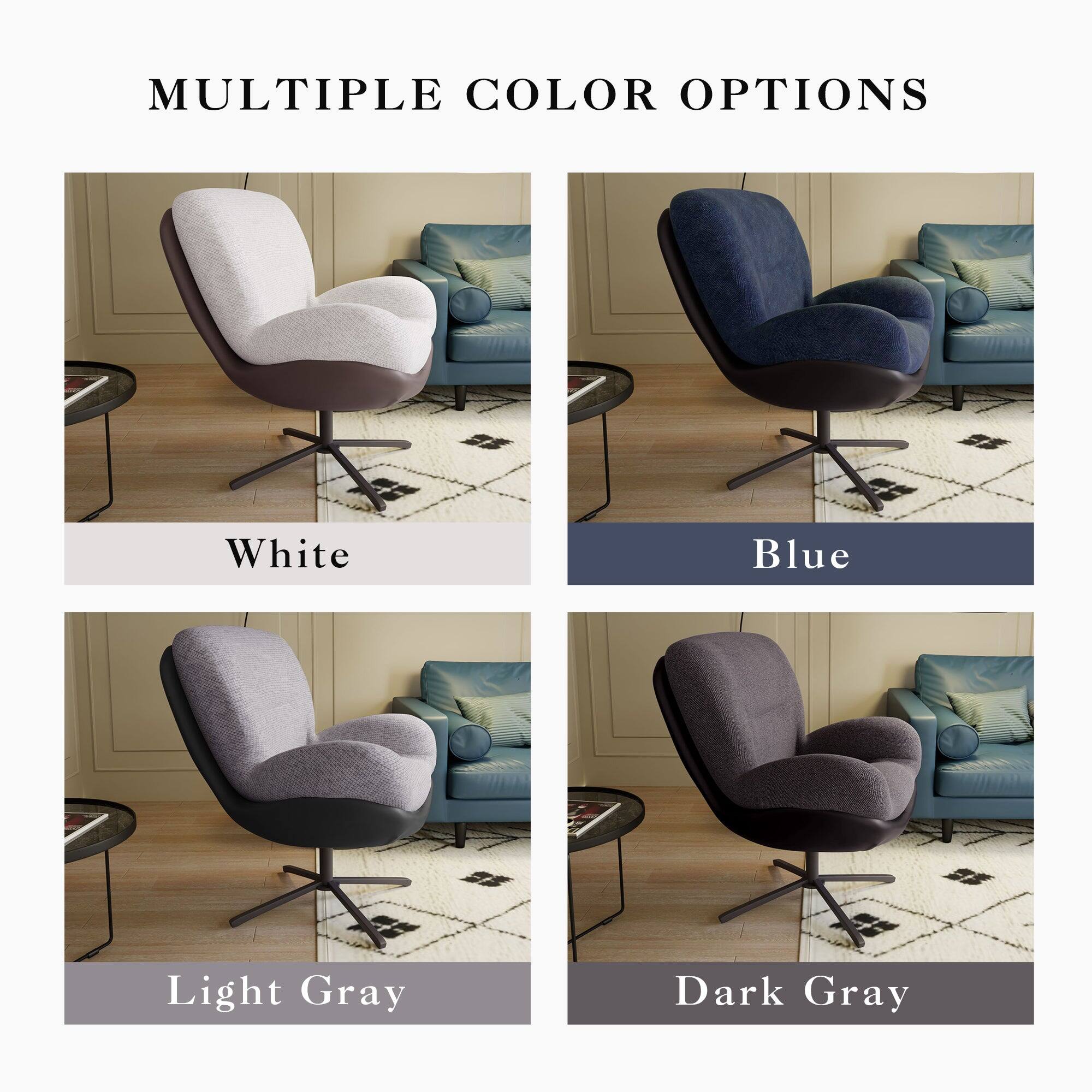 MULTIPLE COLOR OPTIONS

White

Blue

Light Gray

Dark Gray