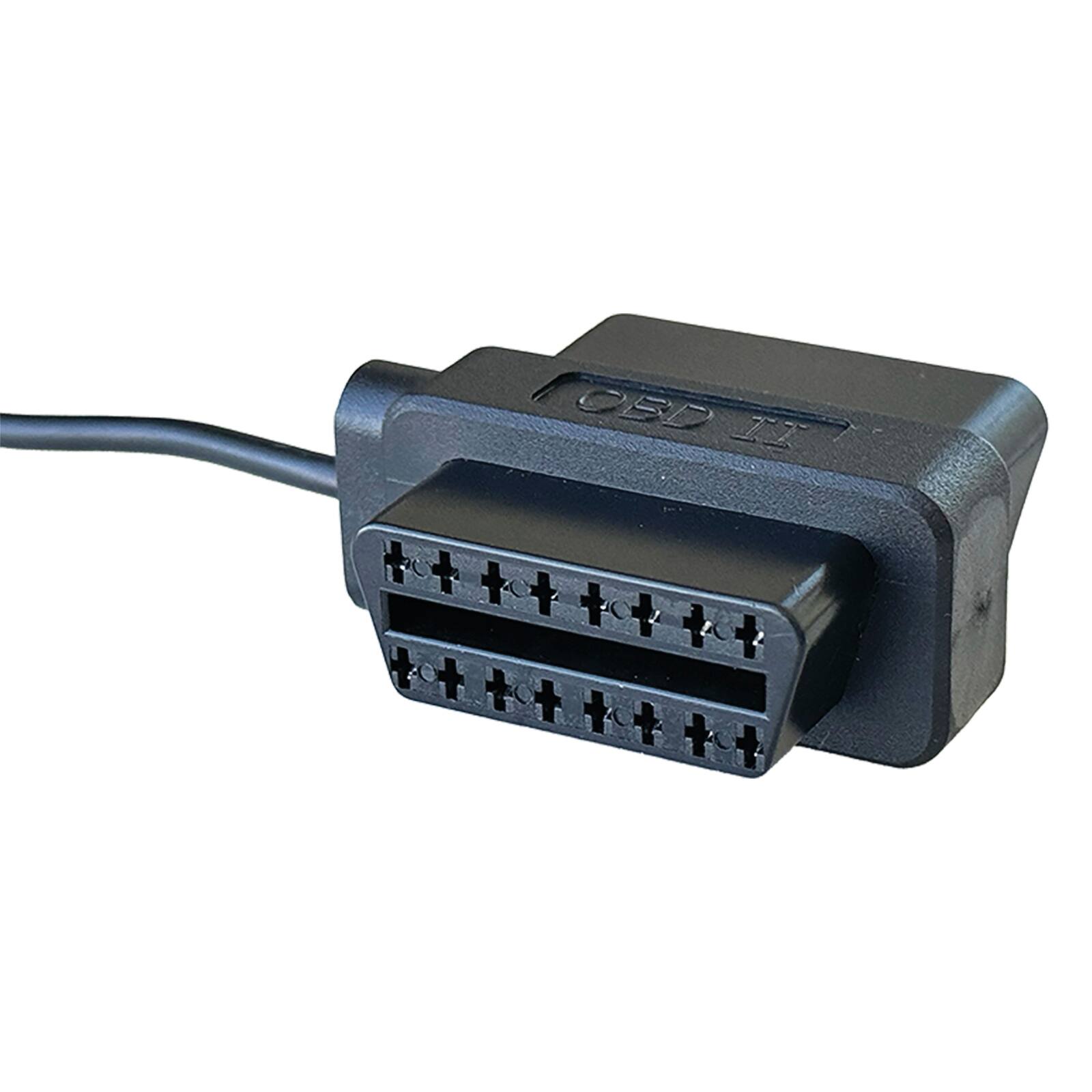 Alt View 13. Cobra - USB-C with 2.5A Micro USB Adapter OBDII Hardwire Kit for SC Series - Black.