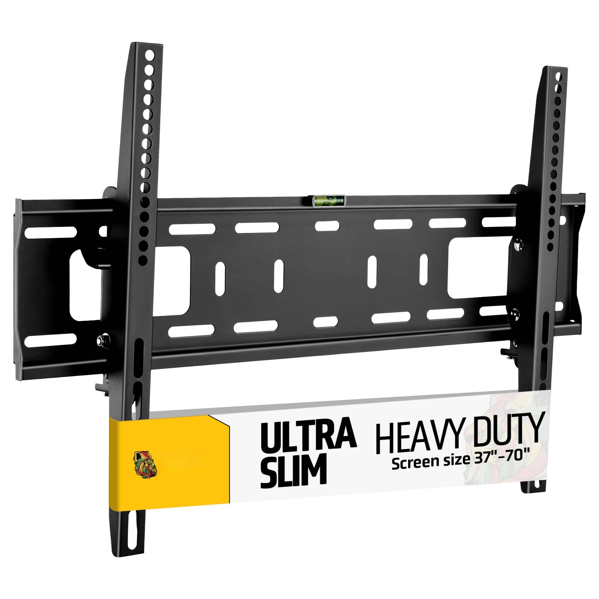 Comfort Essence - Heavy duty Tv Wall Mount For Screens Ultra slim Design Strongly Holds Up To Universal Max Vesa 400 Superior - 37" - 70" TV's +5° -10° Tilt