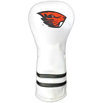 Front. Team Golf - White Oregon State Beavers Driver Headcover - White.