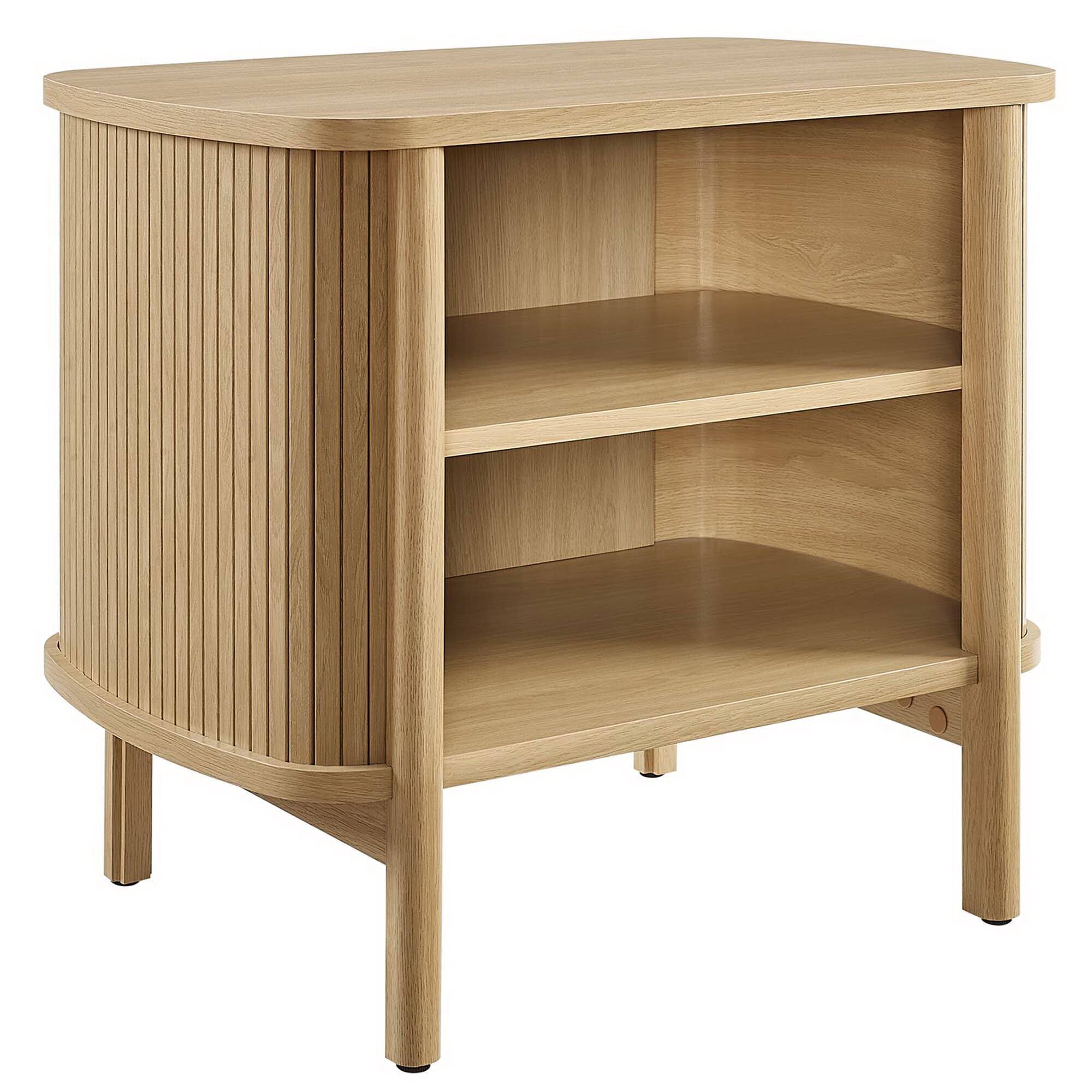 Angle. Modway - Cadence Open Nightstand by Modway - Oak.