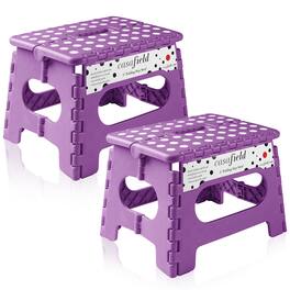 Casafield - Folding Step Stools with Handle (Set of 2) - Purple