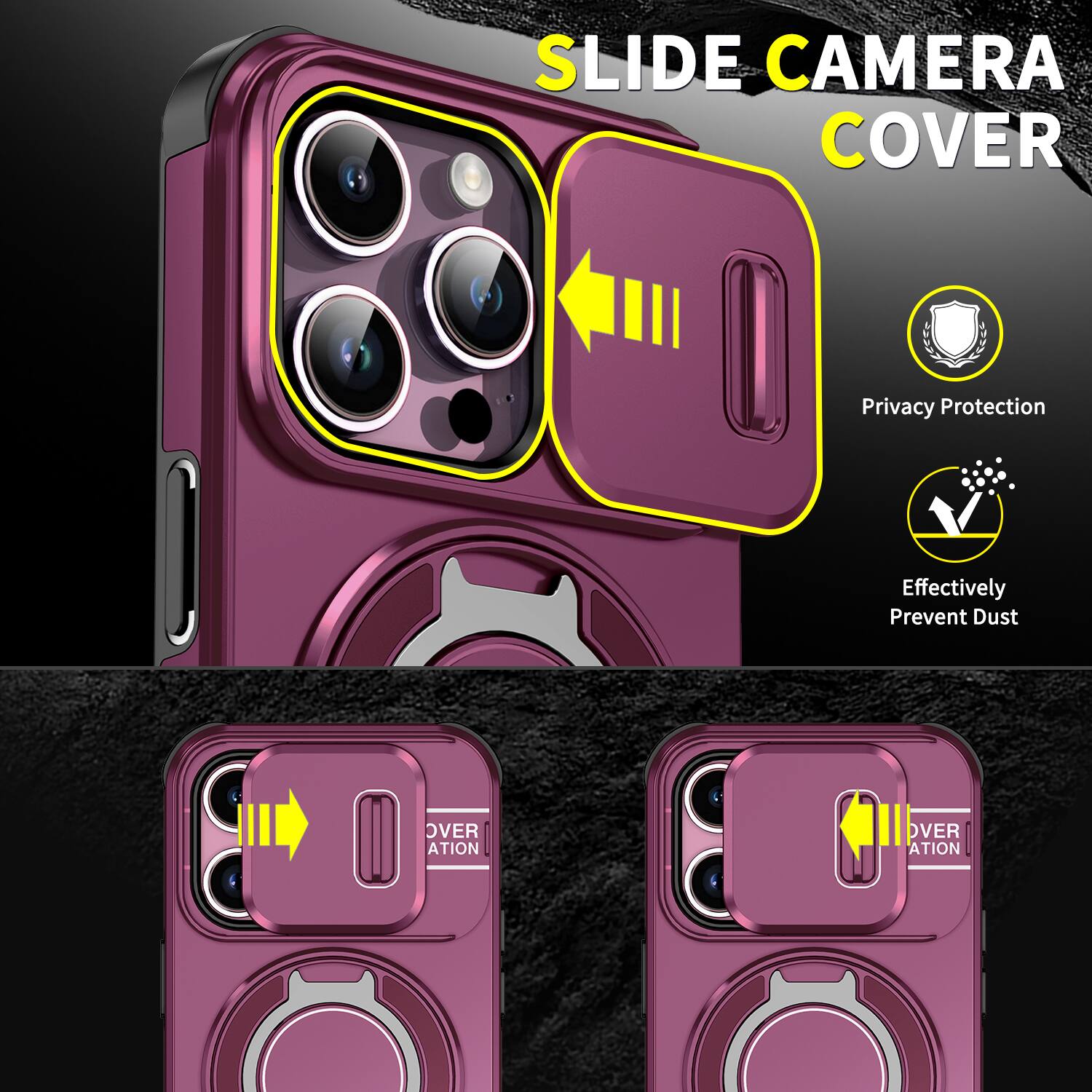 SLIDE CAMERA COVER

Privacy Protection
Effectively Prevent Dust

OVER ATION