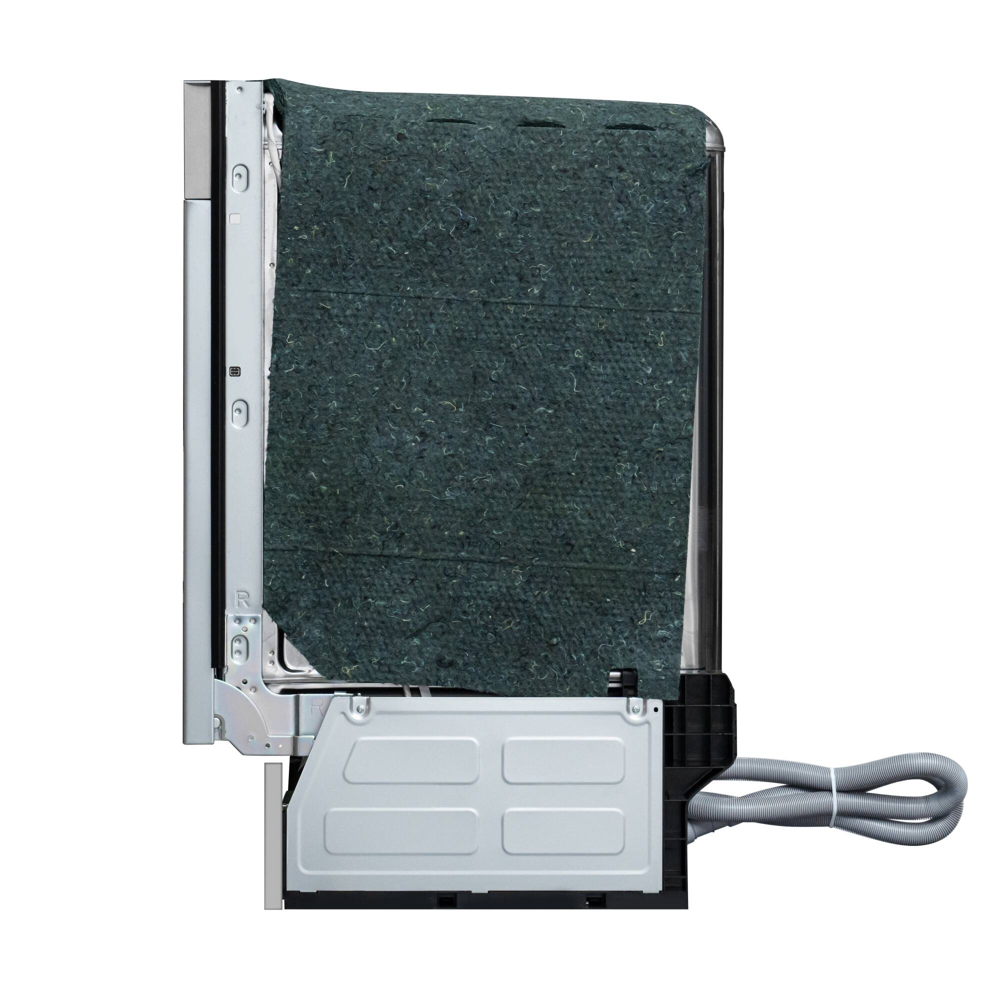 Alt View 7. Koolmore - 18 in. ADA Panel Ready with 8 Place Settings 52 DB Dishwasher in Stainless-Steel (KM-DW1852-PR) - Stainless-Steel and Black.