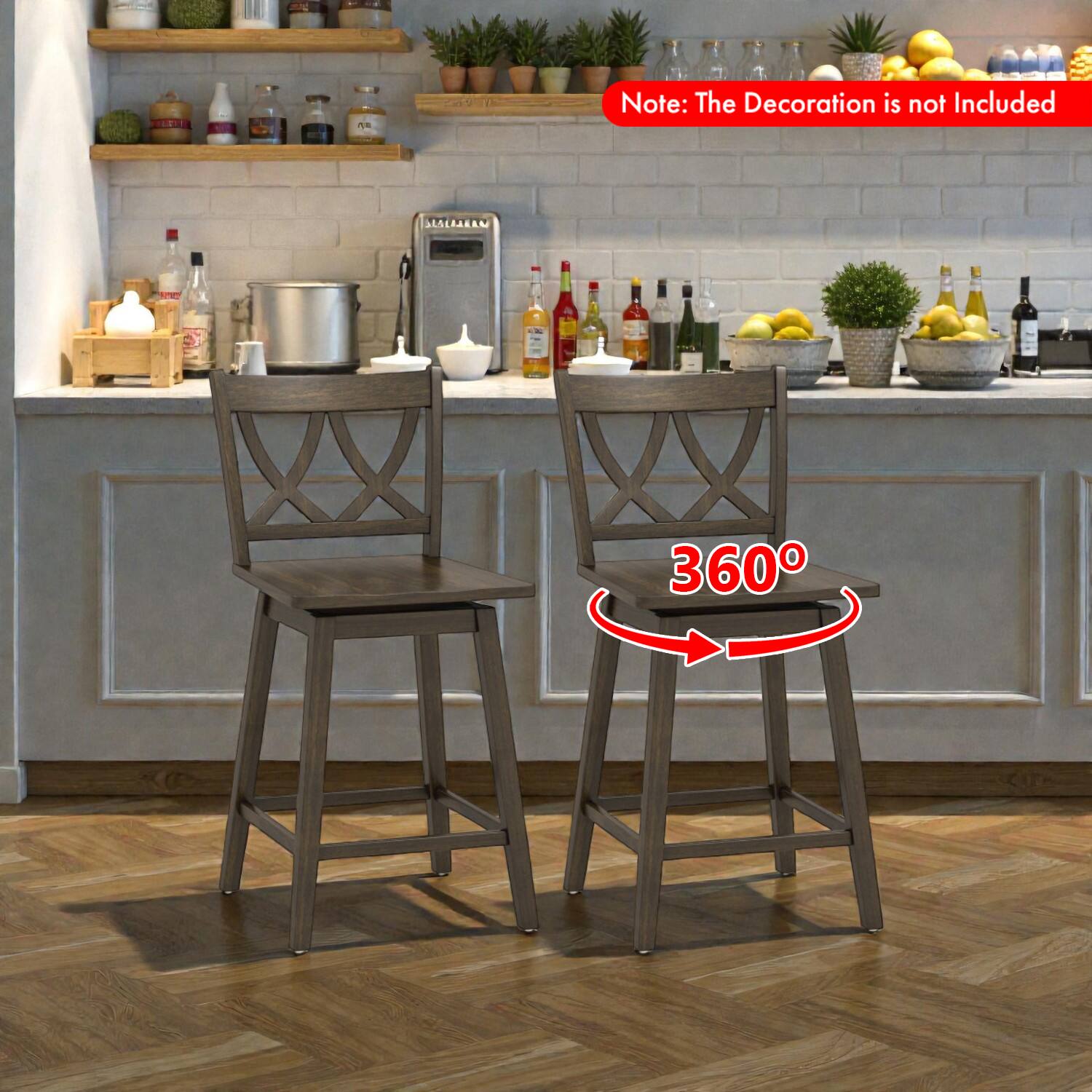 Note: The Decoration is not Included

360°