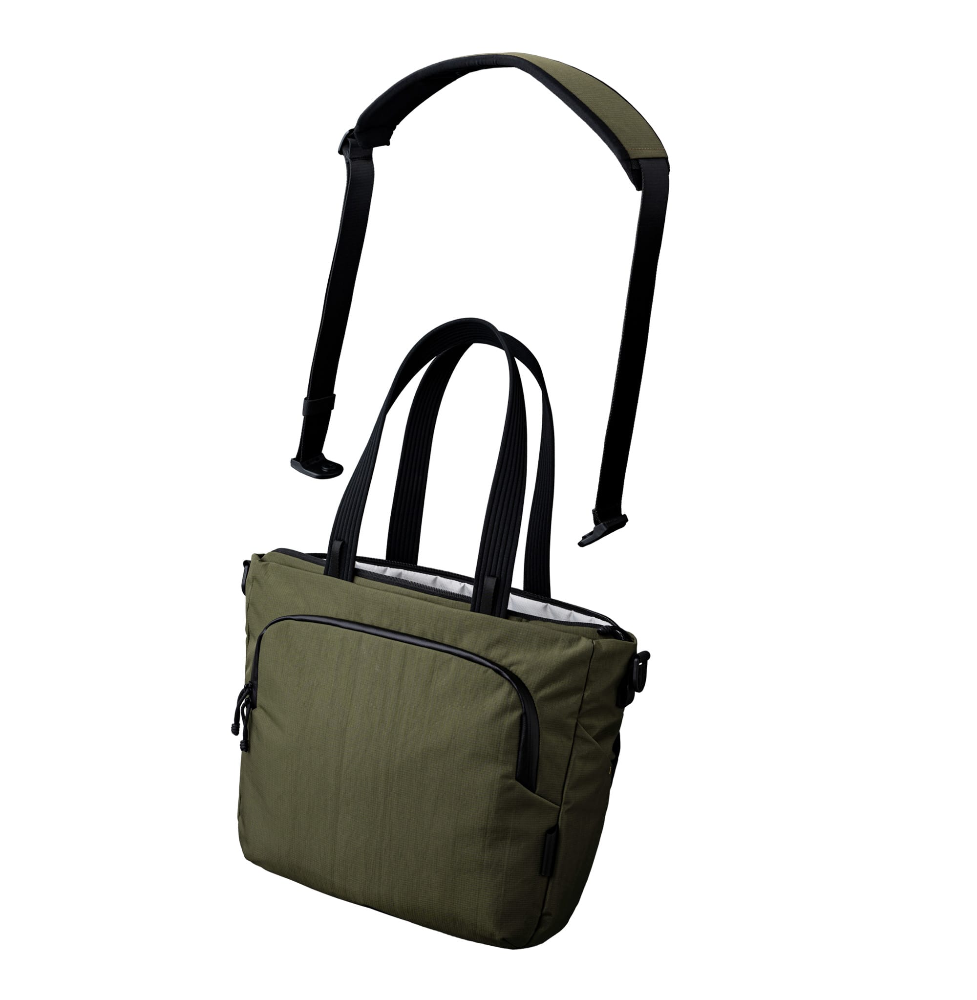 ALPAKA - Bravo Tote V2 Work & Travel Laptop Tote Bag, Fits 16” MacBook Pro + 14” Tablet - Green Axoflux 400D