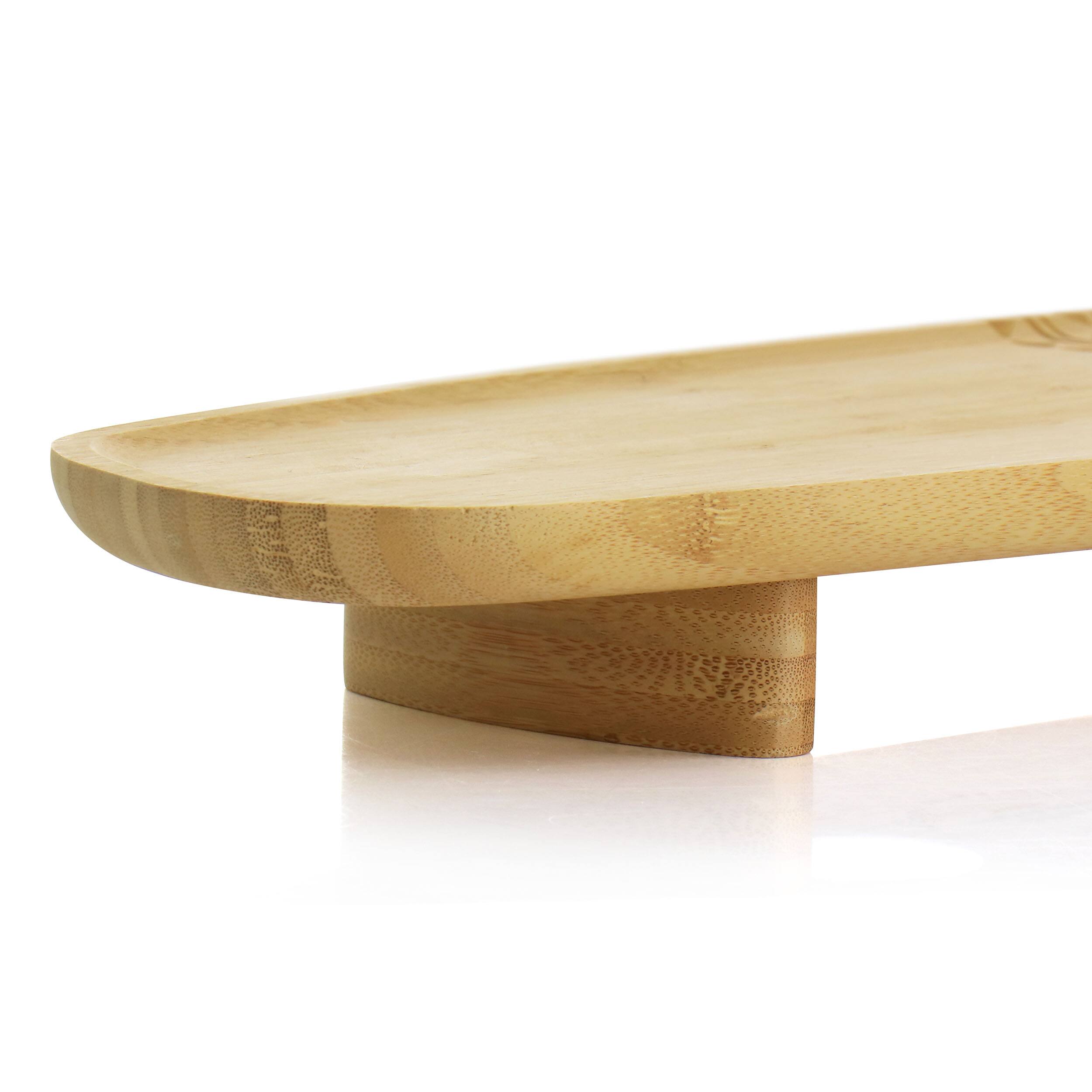 Alt View 4. Gibson - Gibson Home 17.7 Inch Sadler Narrow Wooden Serving Tray - Brown.