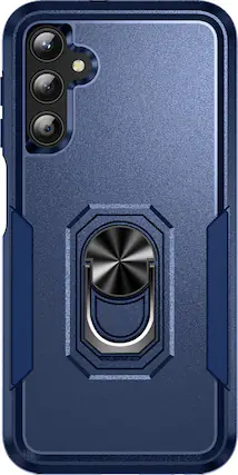 Front. SaharaCase - ArmorPro Kickstand Case for Samsung Galaxy A25 5G - Blue.