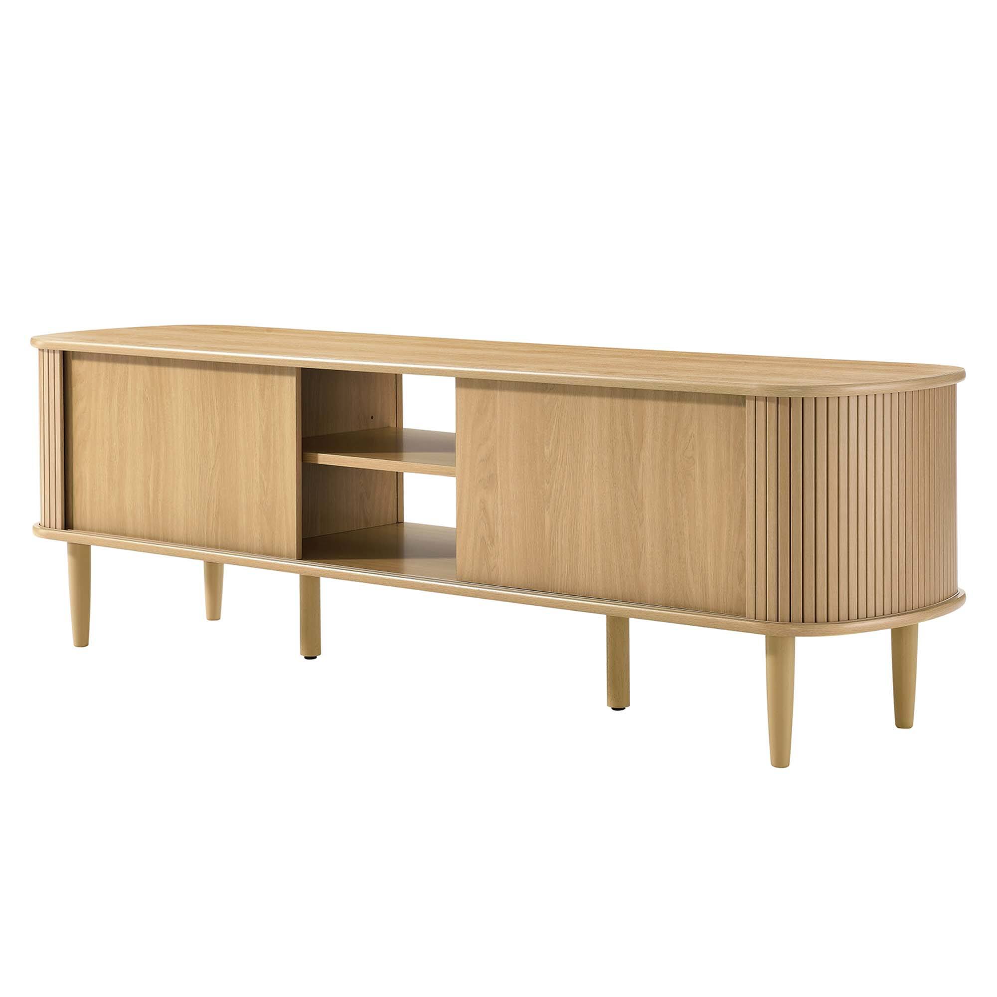 Alt View 1. Modway - Contour 63" Wood TV Stand by Modway - Oak.