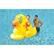 Angle Zoom. Swimline - Swimline: Giant Ducky Ride-On, Pool Float, Yellow, 190lb Capacity, Kids.