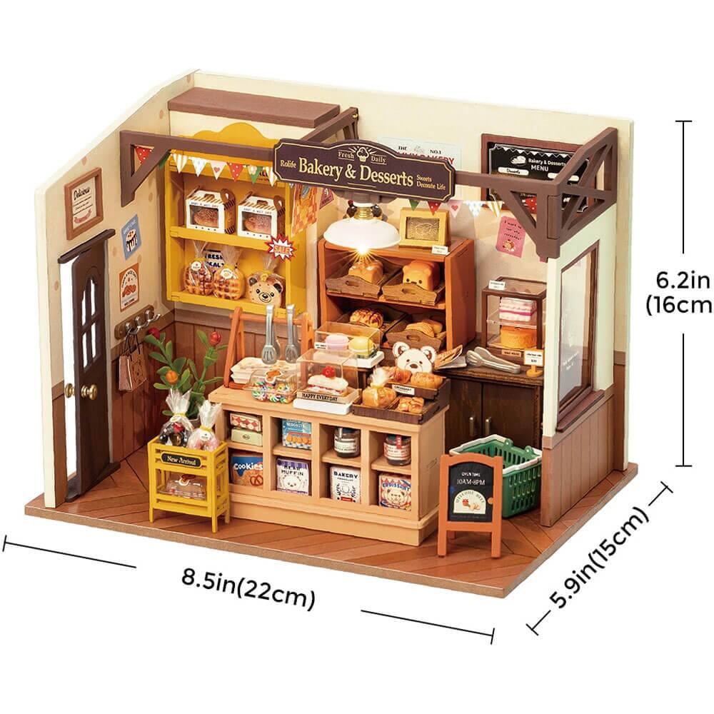 Cakes FHE NOa Fresh Daily Rolide Bakery & Desserts Sends Decute Ute Wahery MENU i RESA 6.2in (16cm) BA RT Now Acted Cookies BARCRY 6 8.5in (22cm) 5.9in (15cm)