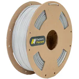 Factory Filament - 1.75mm Cool Grey PLA 3D Printer Filament, 1 KG Spool, Dimensional Accuracy +/-0.02 mm