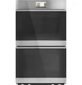 Café - 30" Smart Built-In double Electric Convection Wall Oven with Air Fry and Push-to-Oven Door - Platinum Glass