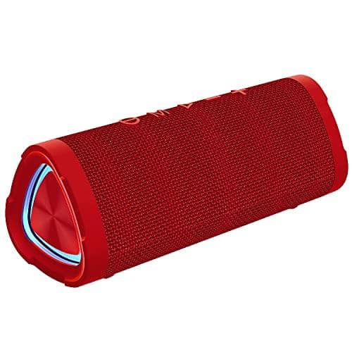 Pacoar Cade - Speakers V40 Wireless Portable Ipx7 Waterproof Playtime Stereo Sound Tws Dual Pairing Suitable Home/party/outdoor/beach - Red