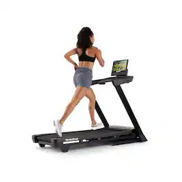 NordicTrack - T Series 16: Folding Treadmill with Incline & Decline, 16" Smart HD Touchscreen, & Powered by iFIT - Black