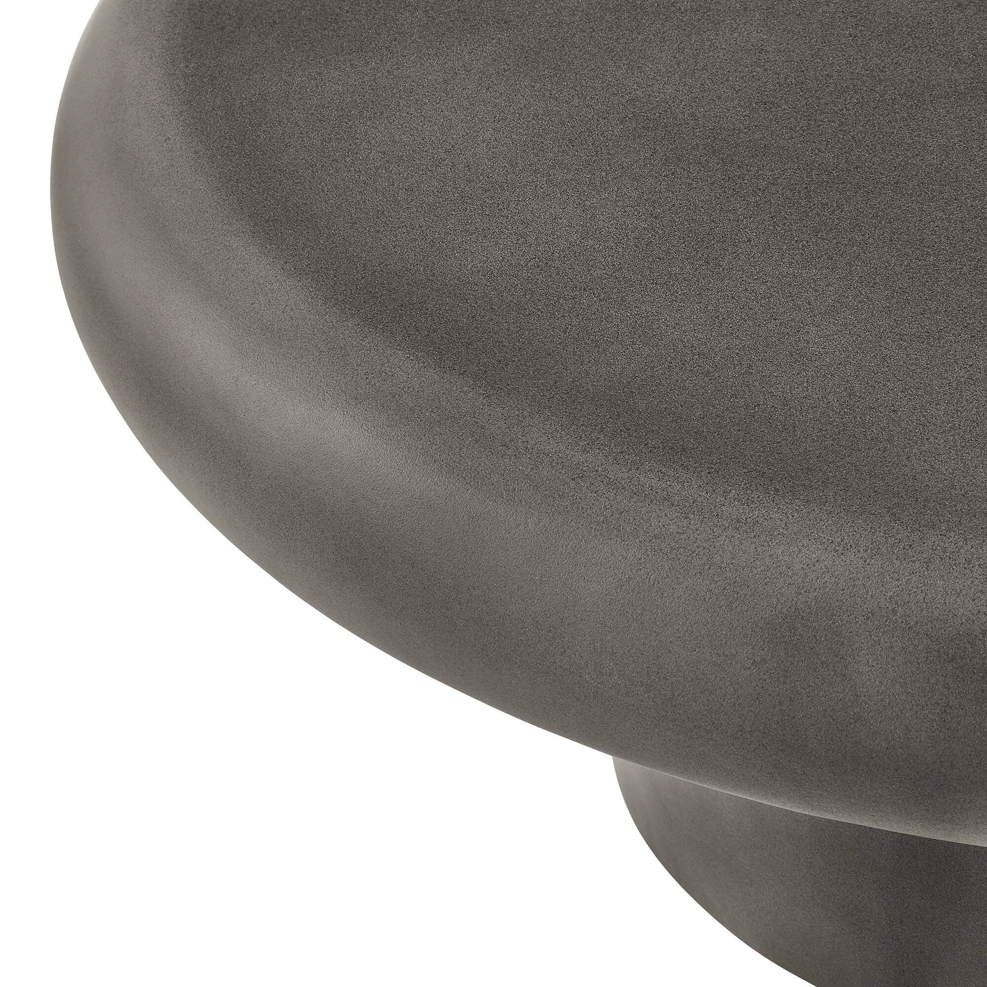 Alt View 5. Modway - Argos Indoor - Outdoor Patio Concrete Round Coffee Table by Modway - Gray.