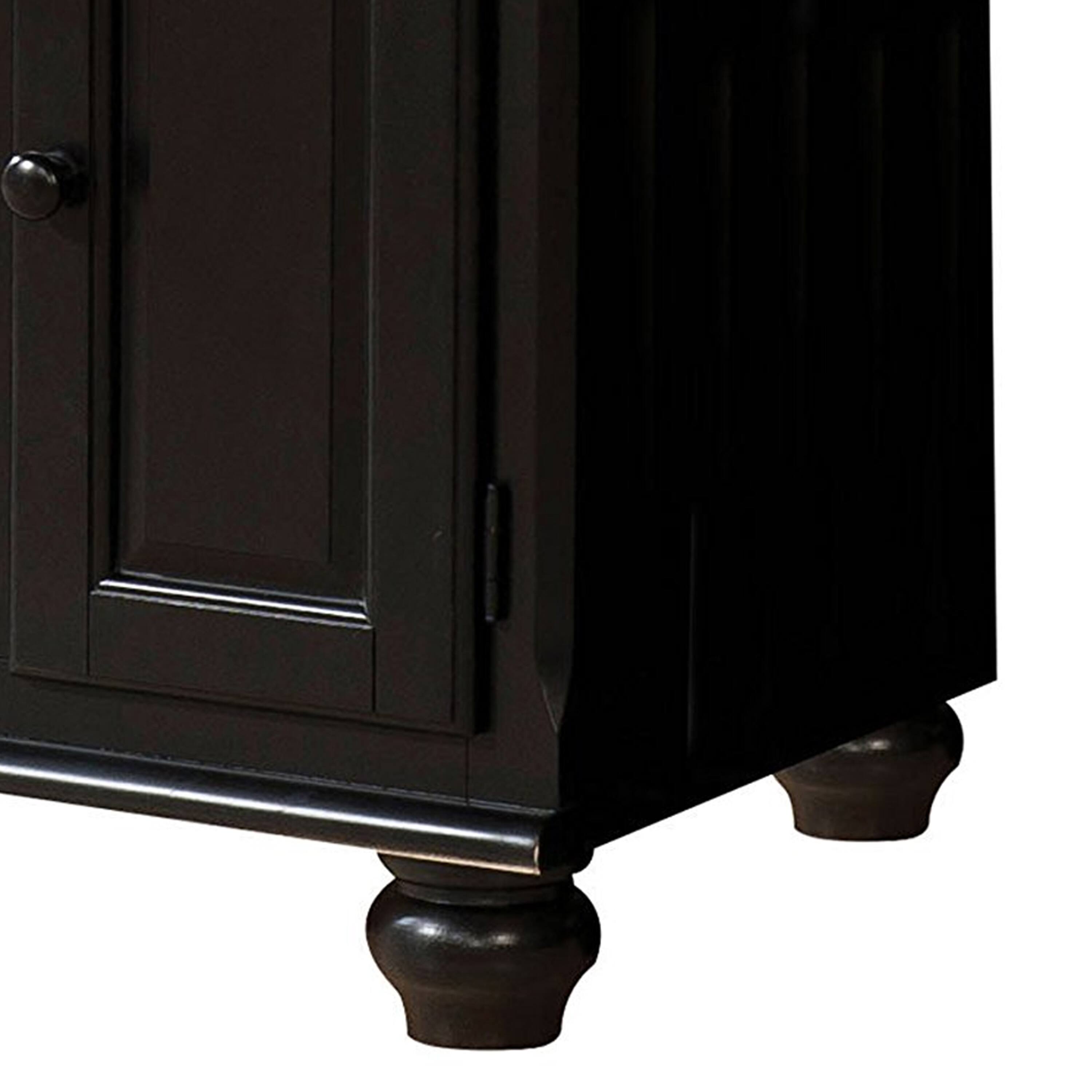 Alt View 3. Manhattan Lane - Smart Looking TV Stand, Black - Black.