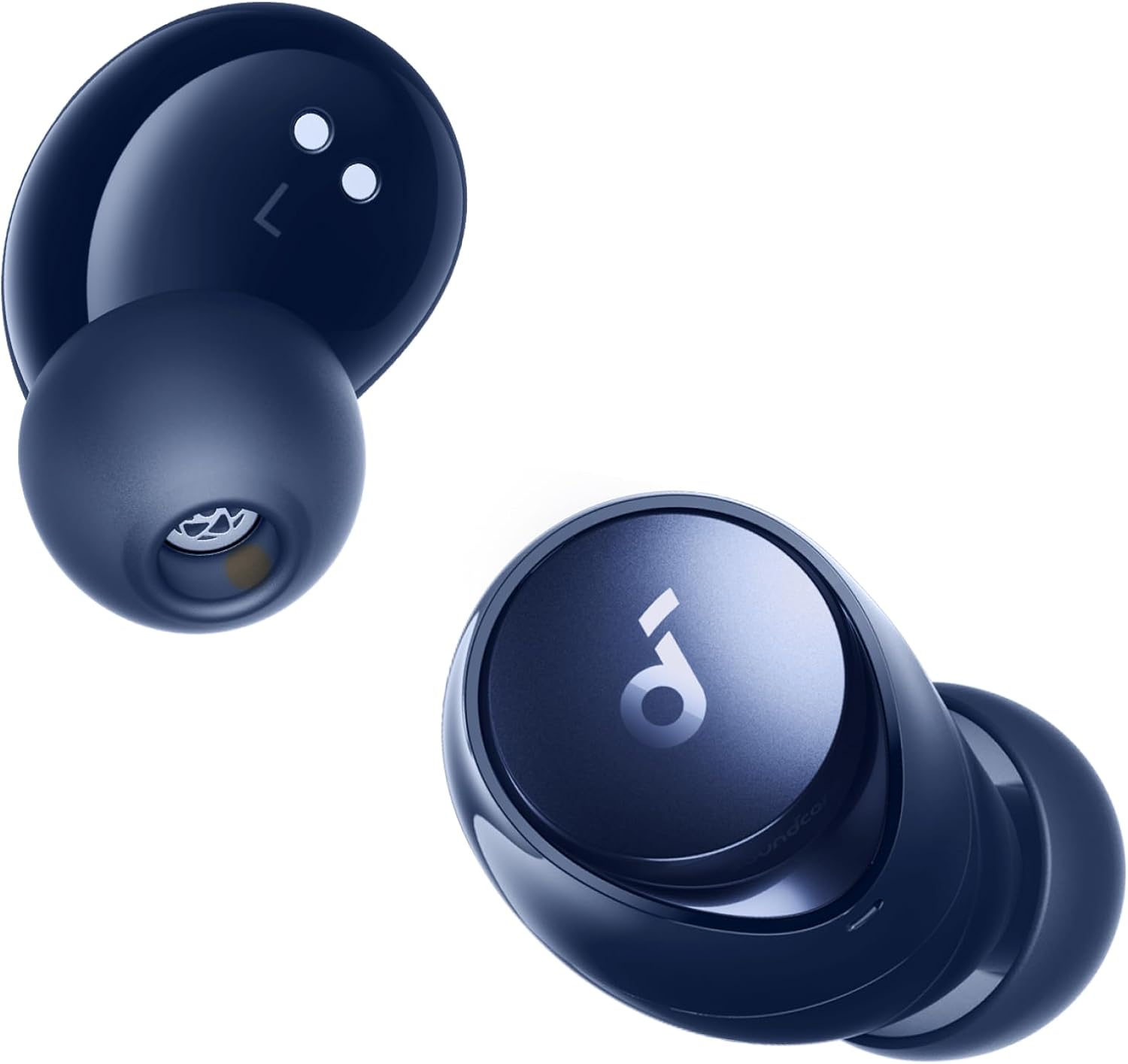 Alt View 7. Soundcore - Soundcore by Anker Space A40 Adaptive Active Noise Cancelling Earbuds - Blue.