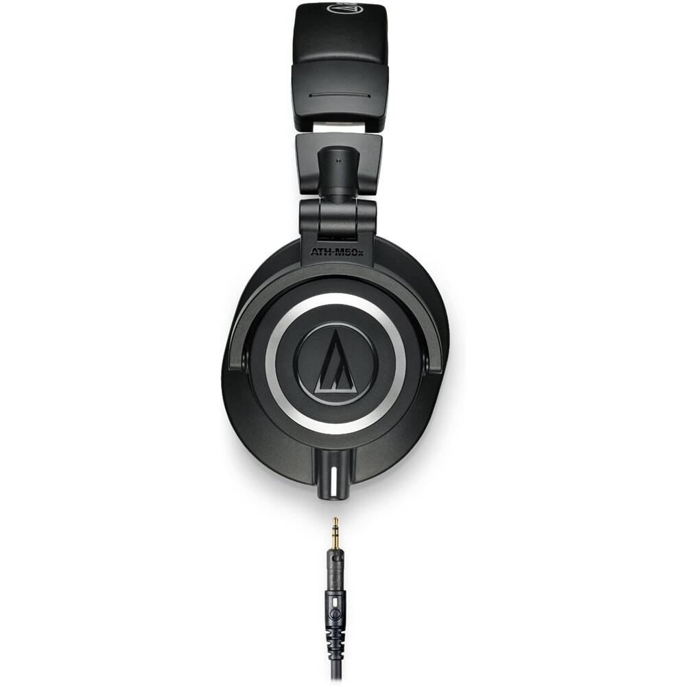 Back. Audio-Technica - Professional Studio Headphones + Headphone Case and Stand - Black.