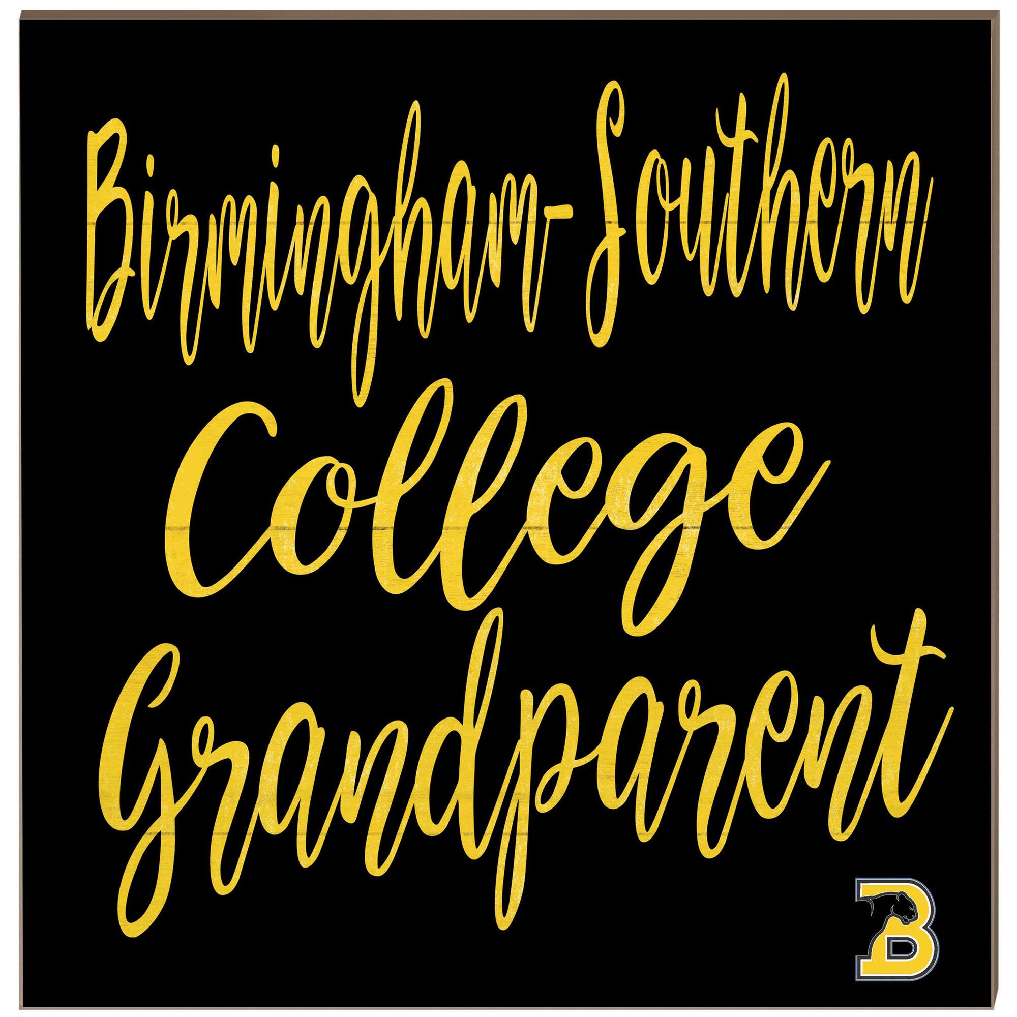 Birmingham-Southern Panthers 10'' x 10'' Grandparent Plaque