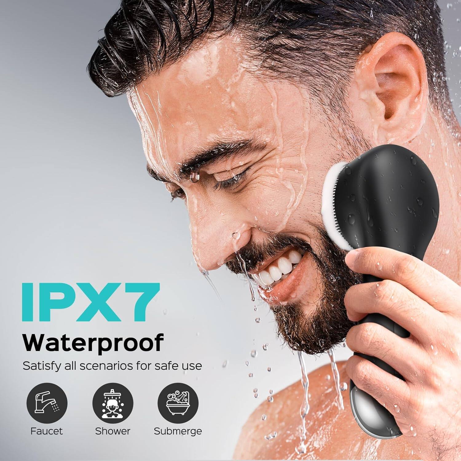 IPX7 Waterproof  
Satisfy all scenarios for safe use  
Faucet  
Shower  
Submerge