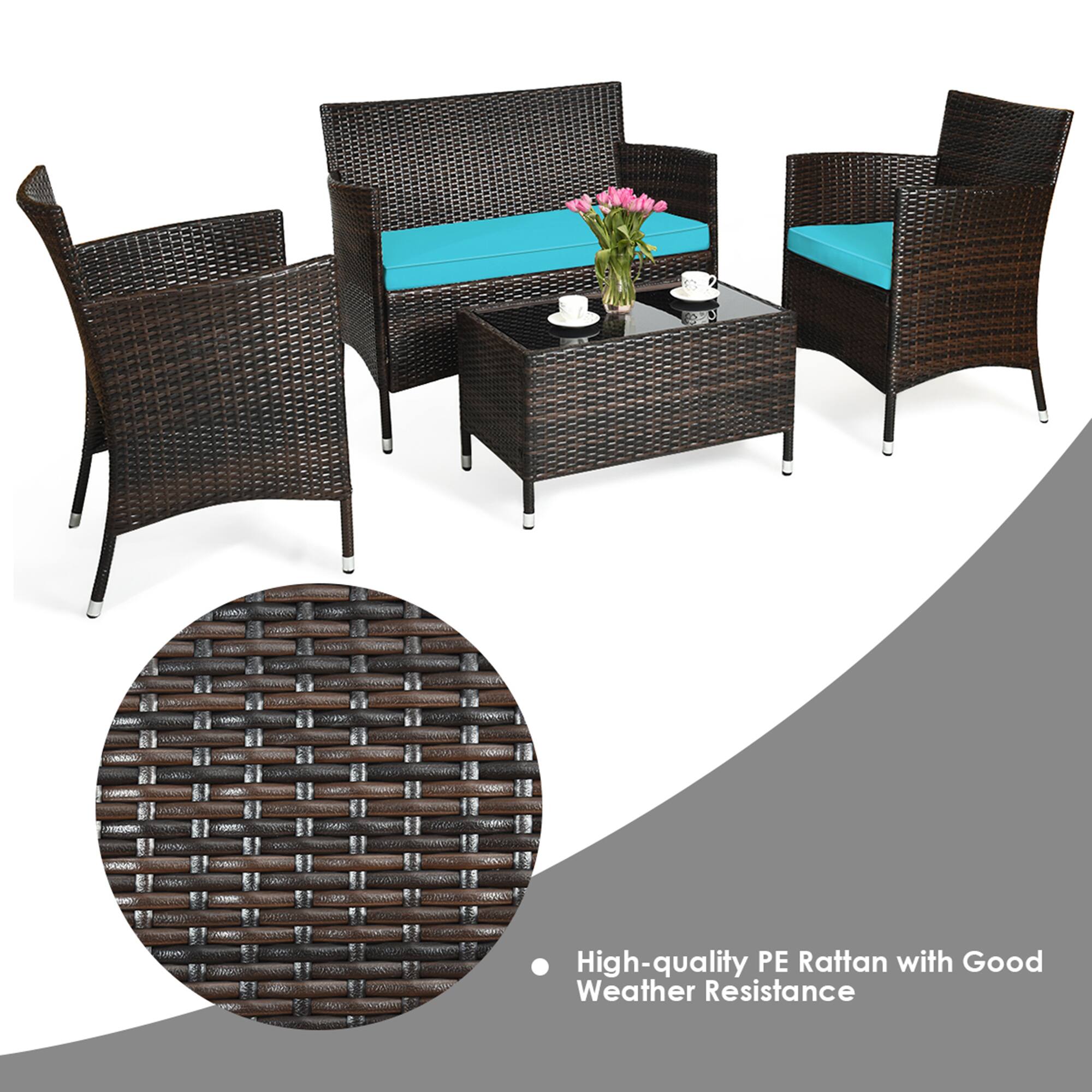 High-quality PE Rattan with Good Weather Resistance