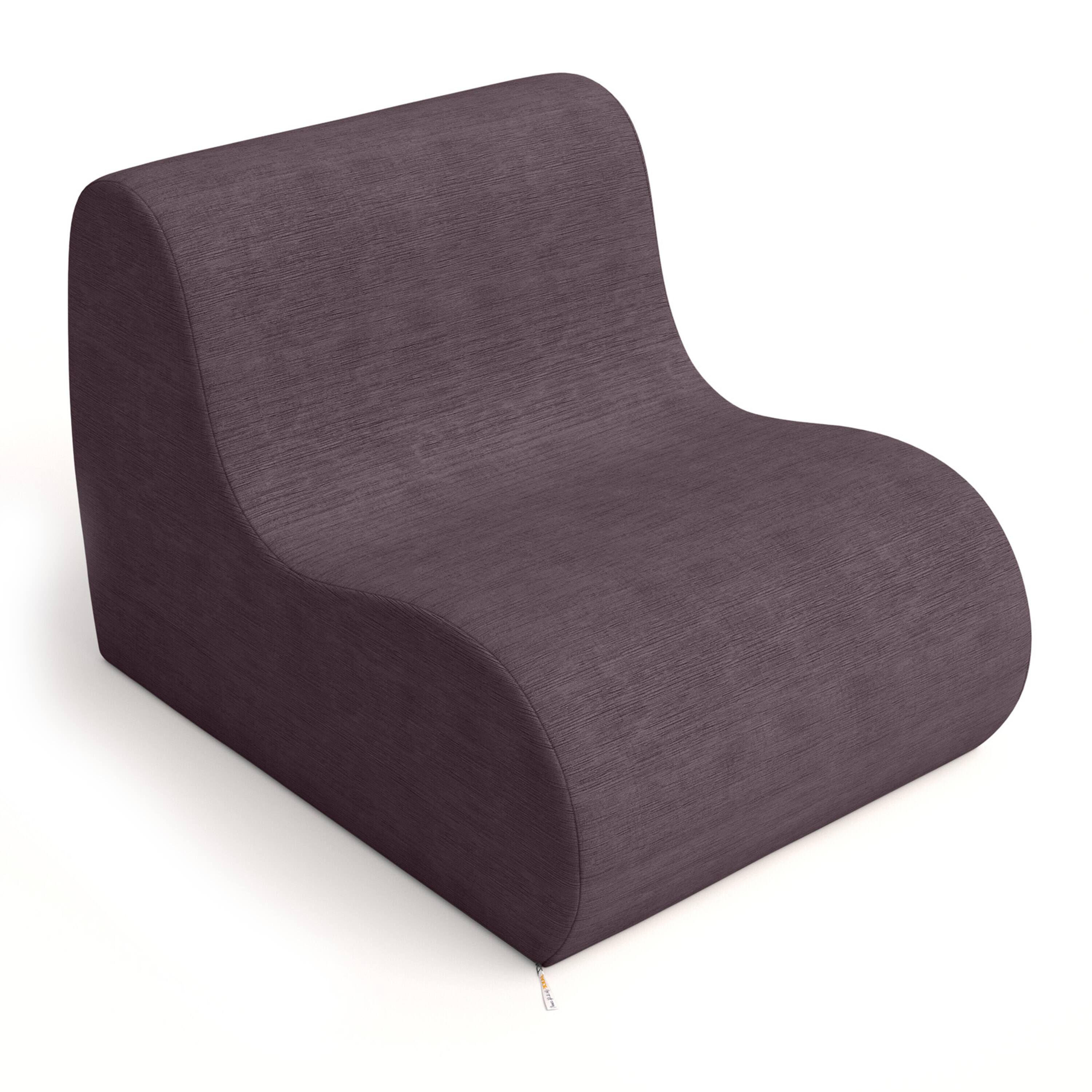 Alt View 1. Jaxx - Jaxx Uptown Large Modern Armless Accent Chair, Pinot - Pinot.