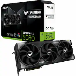 ASUS - Refurbished Excellent - TUF Gaming GeForce RTX 5080 16GB OC Edition Graphics Card (TUF-RTX5080-O16G-GAMING) - Black