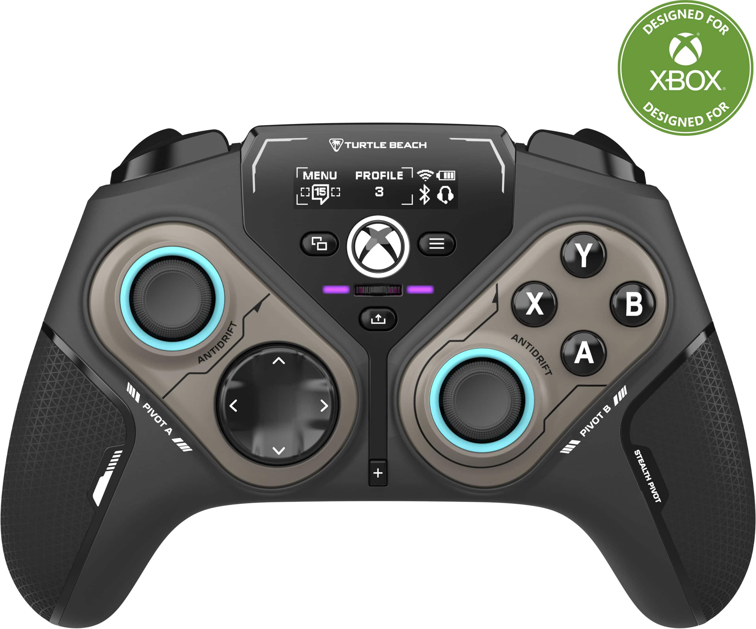 Designed for Turtle Beach Xbox. Designed for Menu Profile 15 3 Antidrift. Pivot III Stealth.