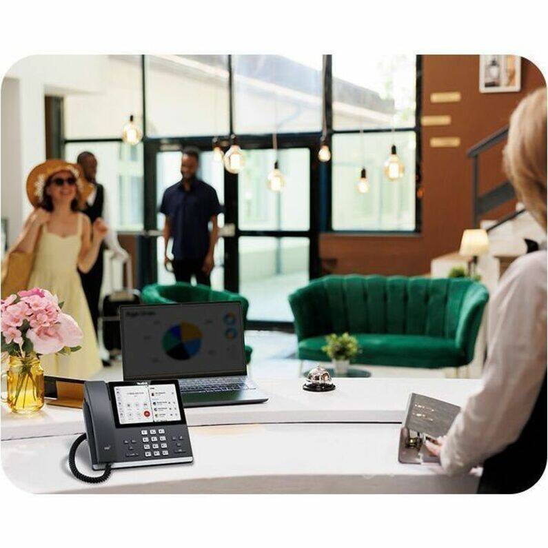 Alt View 1. Yealink - Yealink MP56 E2 IP Phone - Corded - Corded/Cordless - Bluetooth, Wi-Fi - Wall Mountable, Stand Mountable - Classic Gray - Classic Gray.