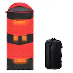 Front. Winado - 1PC Rectangular Waterproof Sleeping Bag with Multi USB Heating Pads, Lightweight for Outdoor Backpacking Hiking Camping - Red.