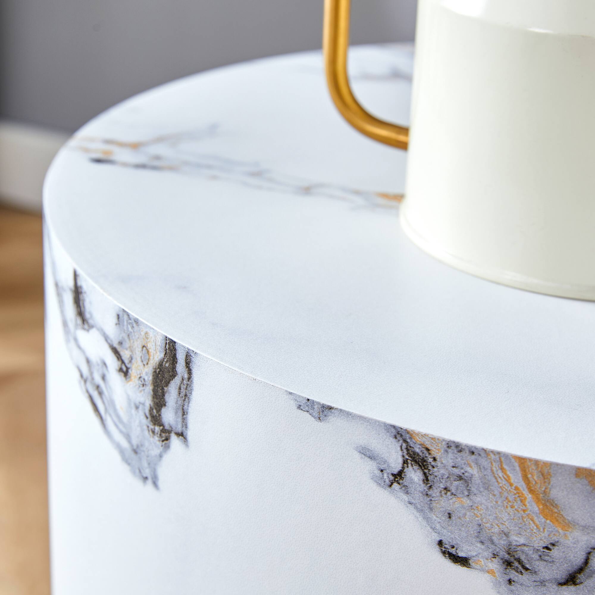 Alt View 9. APRILSOUL - Patterned Table Multi Style Integration Coffee Table Small Dining Table Workbench Makeshift Writing Desk - White.