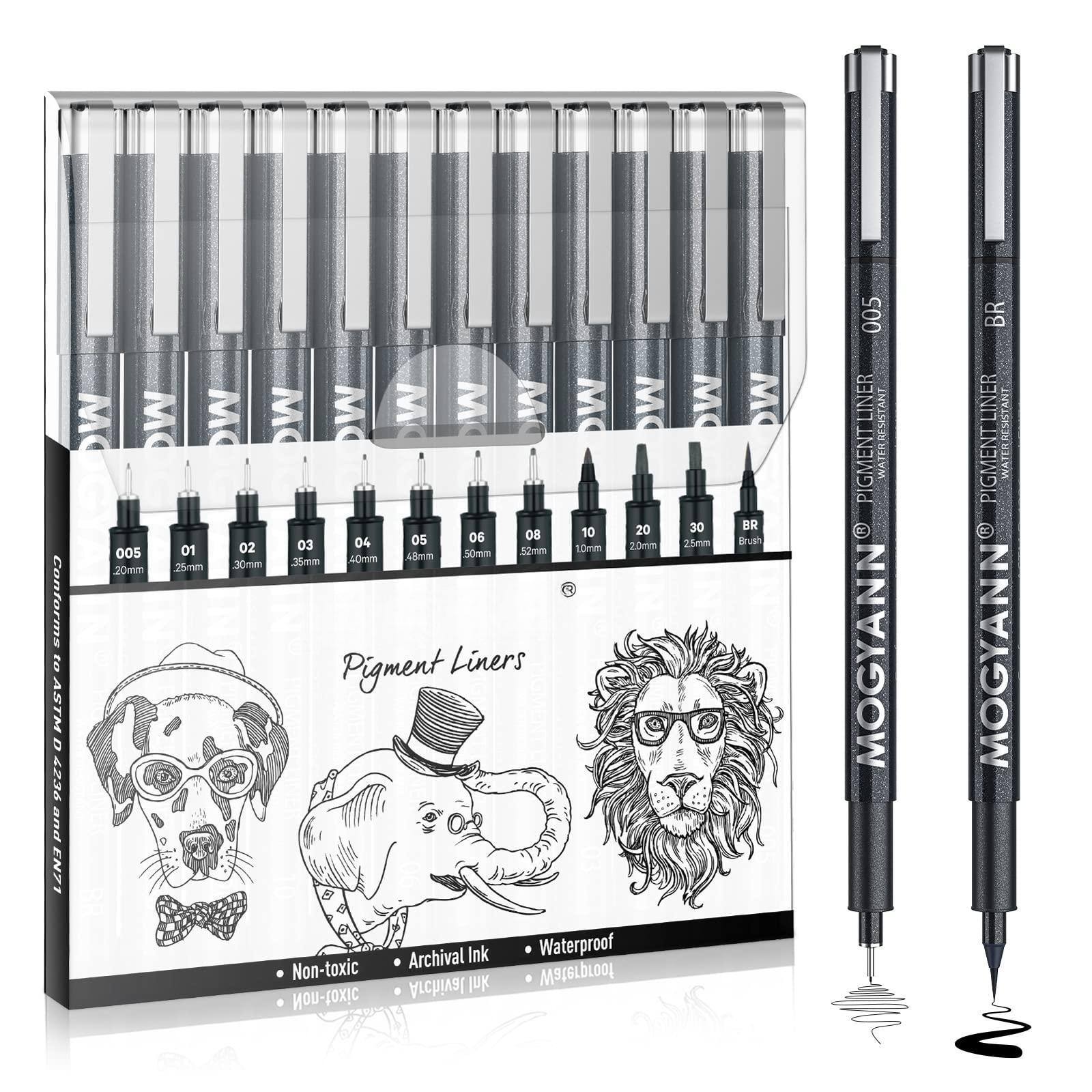 Contour 2 ASTM D 4236 and EN71
Pigment Liners
Conforms to ASTM D 4236 and EN71
Non-toxic • Archival Ink • Waterproof
005 20mm
005 25mm
005 30mm
005 35mm
005 40mm
005 45mm
005 50mm
005 52mm
01 10mm
02 20mm
03 30mm
04 35mm
05 40mm
06 48mm
08 50mm
MOGYANN PIGMENTLINER WATERRESISTANT 005
MOGYANN PIGMENTLINER WATERRESISTANT BR
Pigment Liners
Archival Ink
Waterproof
Non-toxic