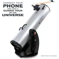 CONNECT YOUR PHONE AND TAKE A GUIDED TOUR OF THE UNIVERSE
CELESTRON DOB StarSense Explorer
CELESTRON
SMARTPHONE NOT INCLUDED