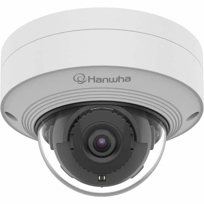 Samsung - Hanwha QNV-C8012 5 Megapixel Outdoor Network Camera - Color - Dome - Infrared Night Vision - H.265, H.264 - White