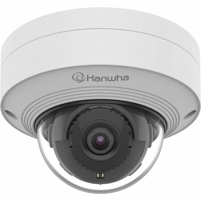 Front. Samsung - Hanwha QNV-C8012 5 Megapixel Outdoor Network Camera - Color - Dome - White - Infrared Night Vision - H.265, H.264 - White.