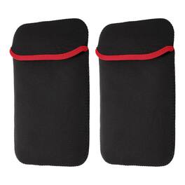 Unique Bargains - 2pcs Laptop Case - Soft Computer Sleeve Carrying Bag, Shockproof Protective Cover for 10" Notebook - Red-Black