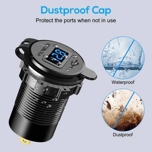 Dustproof Cap  
Protect the ports when not in use  

Waterproof  
Dustproof  

VOLTMENR