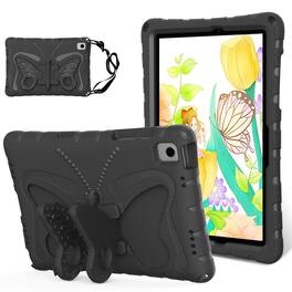 Dteck - Kids Case for Apple iPad (A16) 11" 2025/Pro 11 (2024)/10th Gen (2022) with Strap & Stand,Shockproof EVA Protective Cover - Black