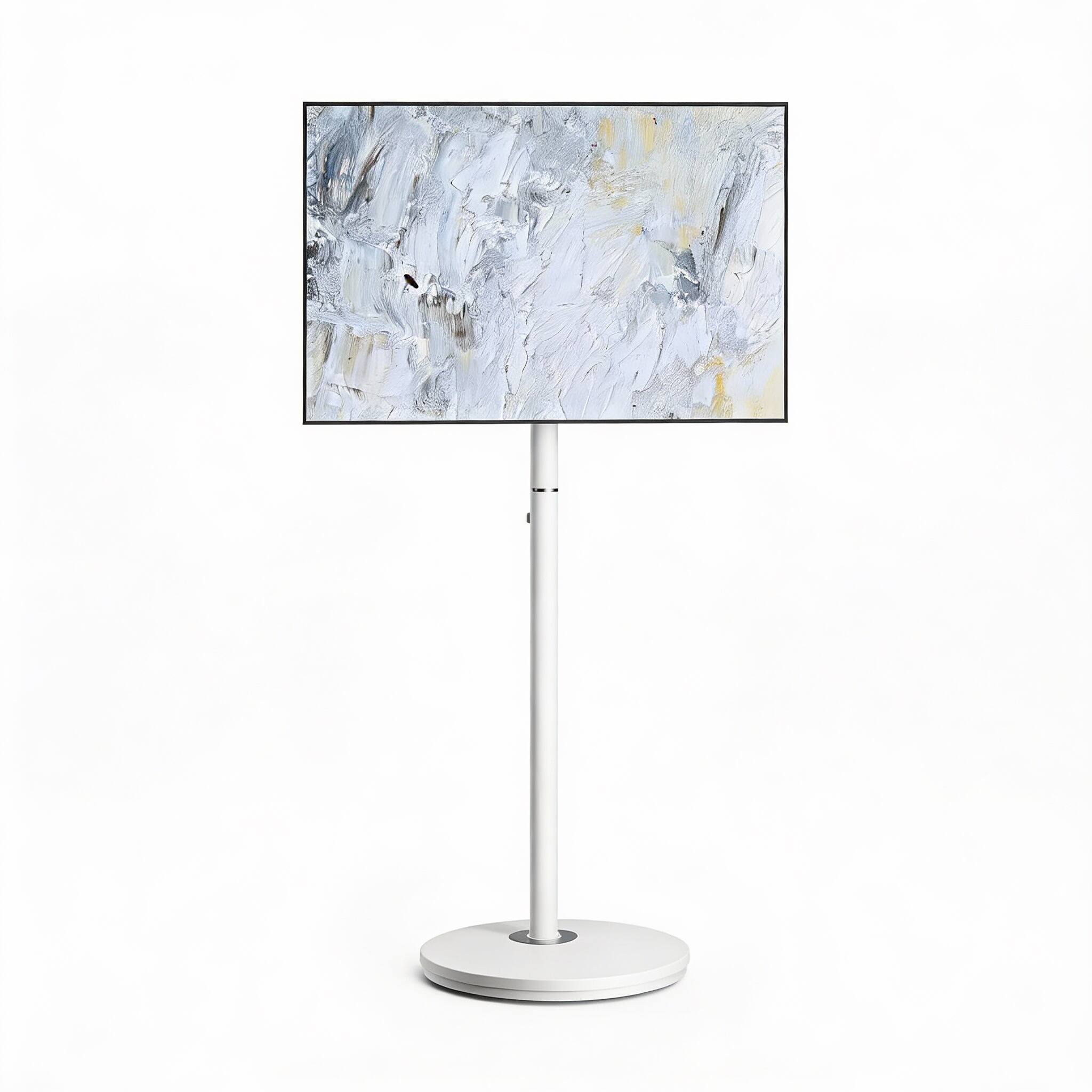 White 24"-48" TV Stand