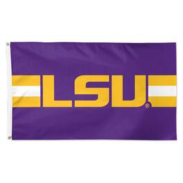 WinCraft - LSU Tigers 3' x 5' Horizontal Stripe Deluxe Single-Sided Flag - Multicolor