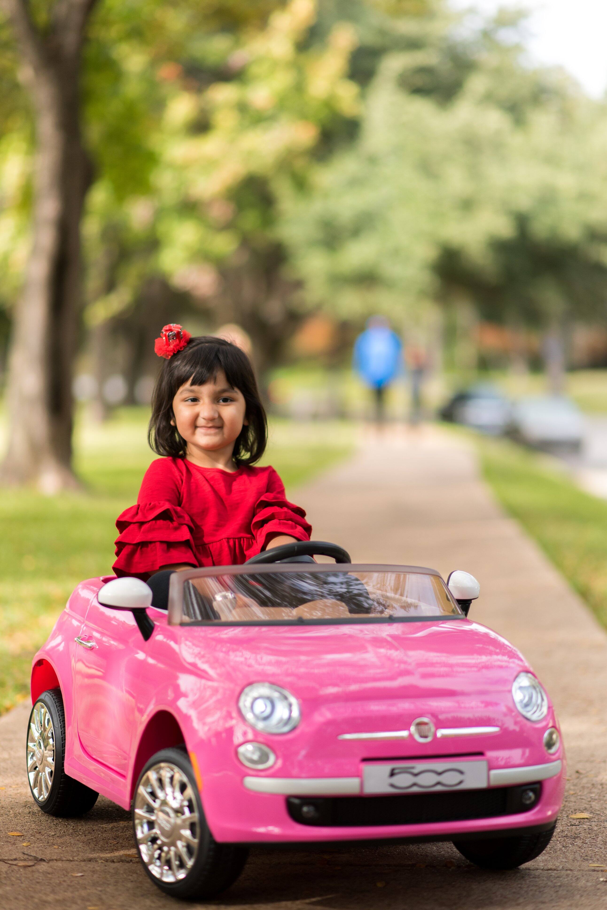 Alt View 3. Best Ride On Cars - Fiat 500 12V Ride-On Car - Pink.